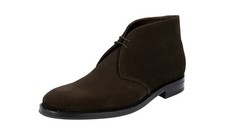PRADA Suede Chukka Desert Boots Booties Shoes 2TC049 Brown NEW -  US 7 EU 40