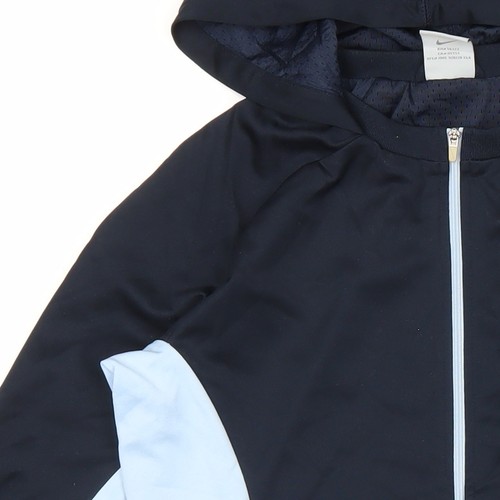Nike Hoodie Jacke Damen dunkelblau Full Zip Größe M Dri-Fit - Bild 7 von 12