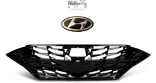 FOR 20-23 Sonata Black Mesh Grille Grill Sport & Limited + HYUNDAI H EMBLEM LOGO