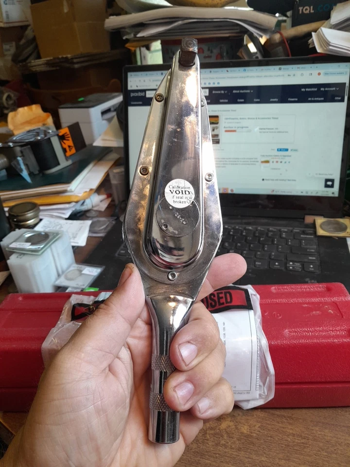 SNAP-ON TE12A 3/8"" Drive TORQ-O-METER Torque Wrench NIB  - Image 4 of 4