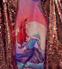 Disney The Little Mermaid Ariel Sequin Girls Jacket Size 3