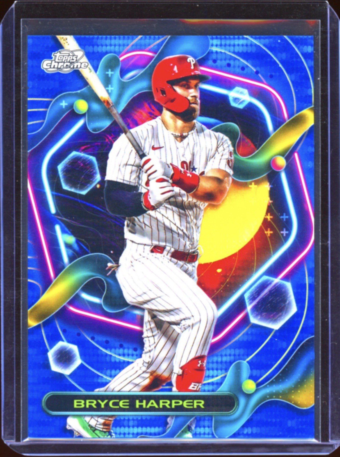 Bryce Harper 2023 Topps Cosmic Chrome /99 Blue Moon Refractor #19 Phillies