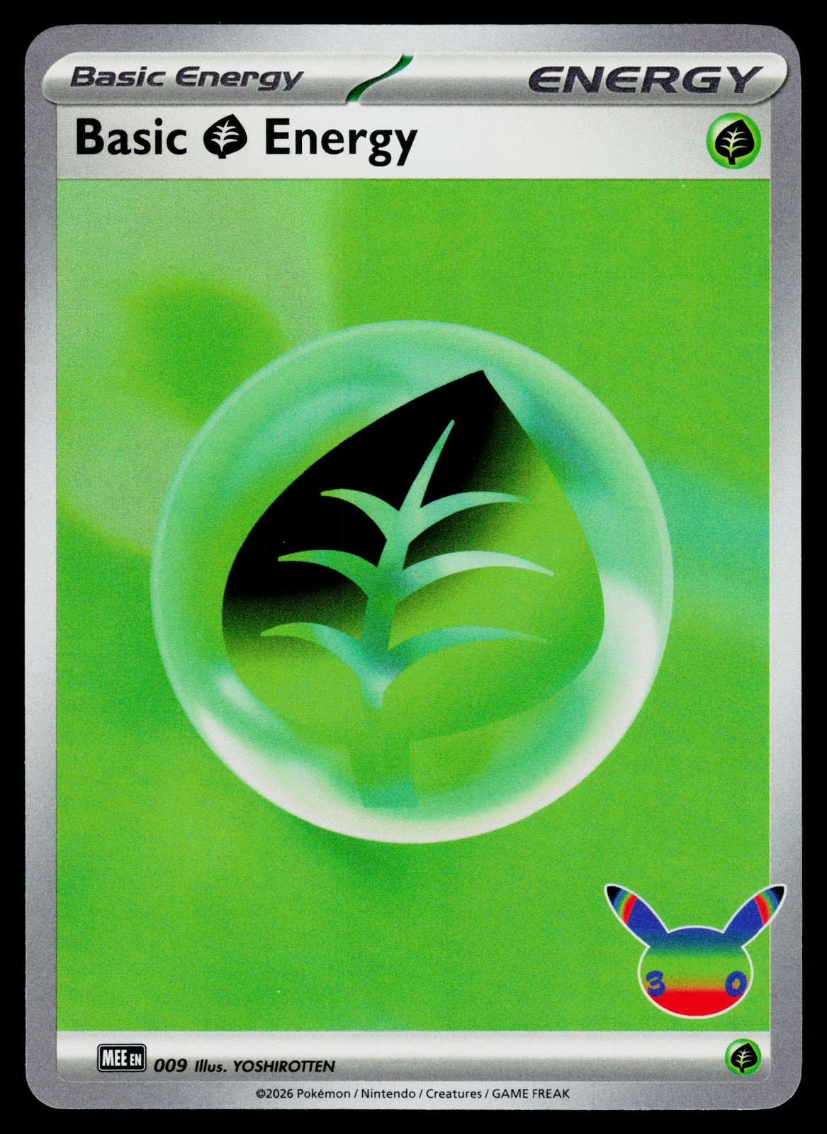 Basic Grass Energy 009 MEE: Mega Evolution Energies Holo