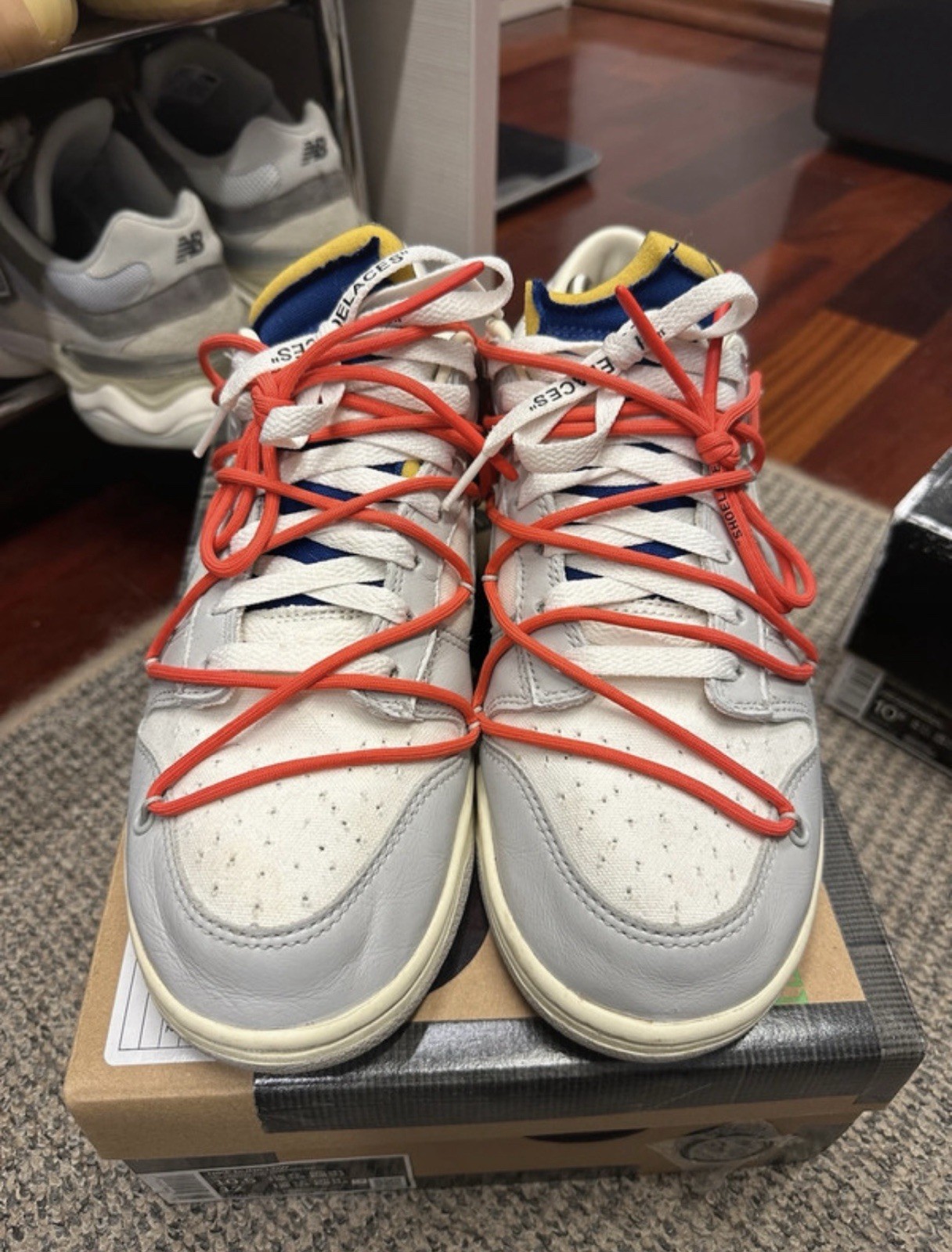 OFF WHITE X NIKE Taglia 10 5 Nike Off White x Dunk Low Lotto 23 di 50