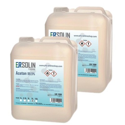 Aceton 99,5% 2x5 L Reiniger Entfetter Lösemittel Lackentferner sehr ergiebig