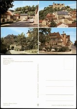 Ranis Straße des Friedens, Burg und Gaststätte "Ritterstall",  Postamt 1978