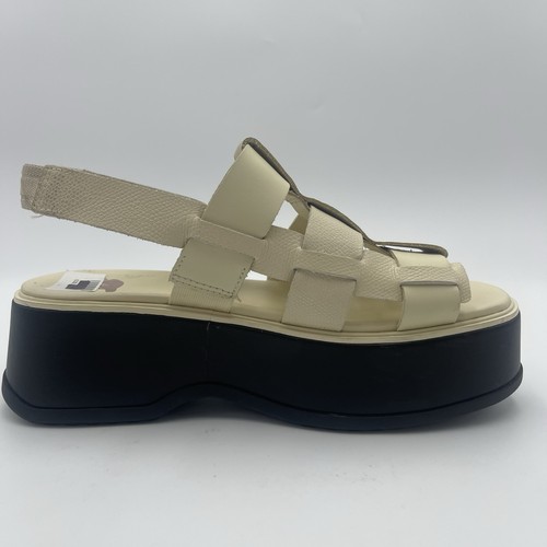 Sorel Dayspring Slingback Platform Sandals Honey White SZ 7 -EU38-MSRP $ 140