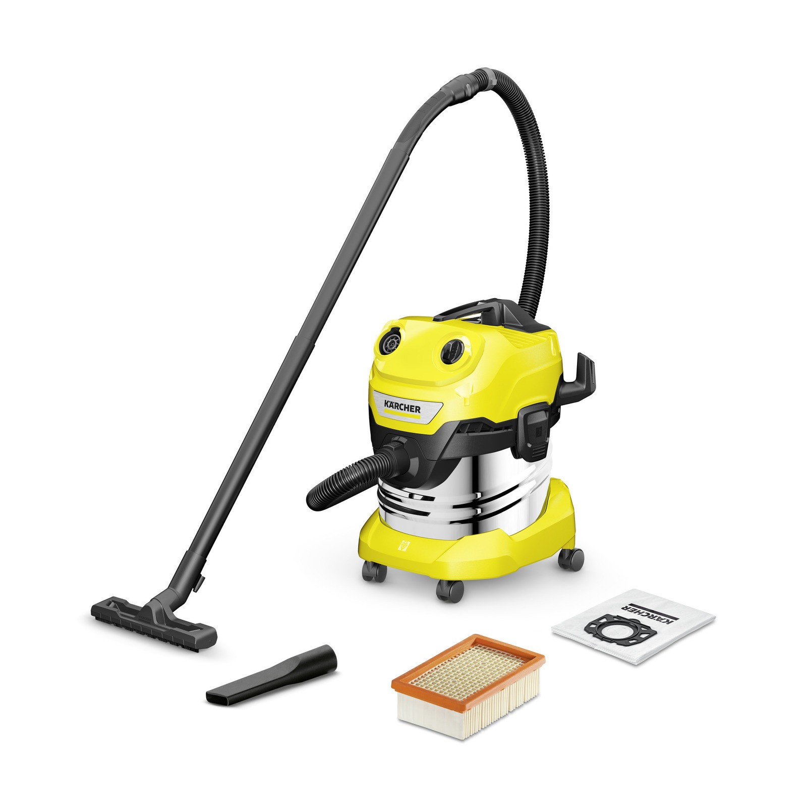 Aspiratore Professionale Kärcher WD 4 S V-20/5/22 - 20L Inox