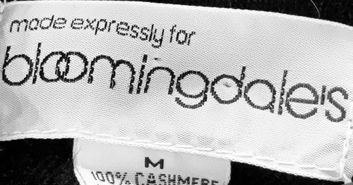 1990's Vintage Bloomingdale's Black 100% Cashmere Crewneck Sweater Size Large, Size L, $71.2 - Photo 5