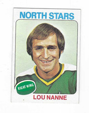 1975-76 TOPPS LOU NANNE #143 MINNESOTA NORTH STARS