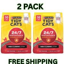 Purina Tidy Cats 247 Performance Non-clumping Litter Odor Control 30 Lb 2pack
