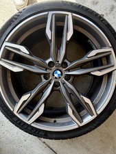 BMW X3 X4 M40i 21 inch Genuine OEM 718M Titanium Wheels Rims Set