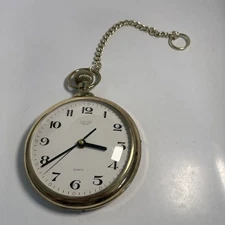 LANDEX Royal Craft Transistor Wall Clock Pocket Watch Vintage Rare HTF Works!