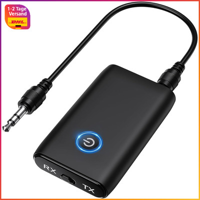 Bluetooth Adapter 5.3 Transmitter Receiver 3,5mm Klinke Audio Sender Empfänger