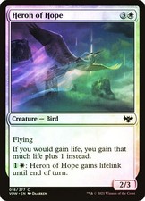 Heron of Hope Innistrad: Crimson Vow MTG MAGIC BIRD FOIL C-O259