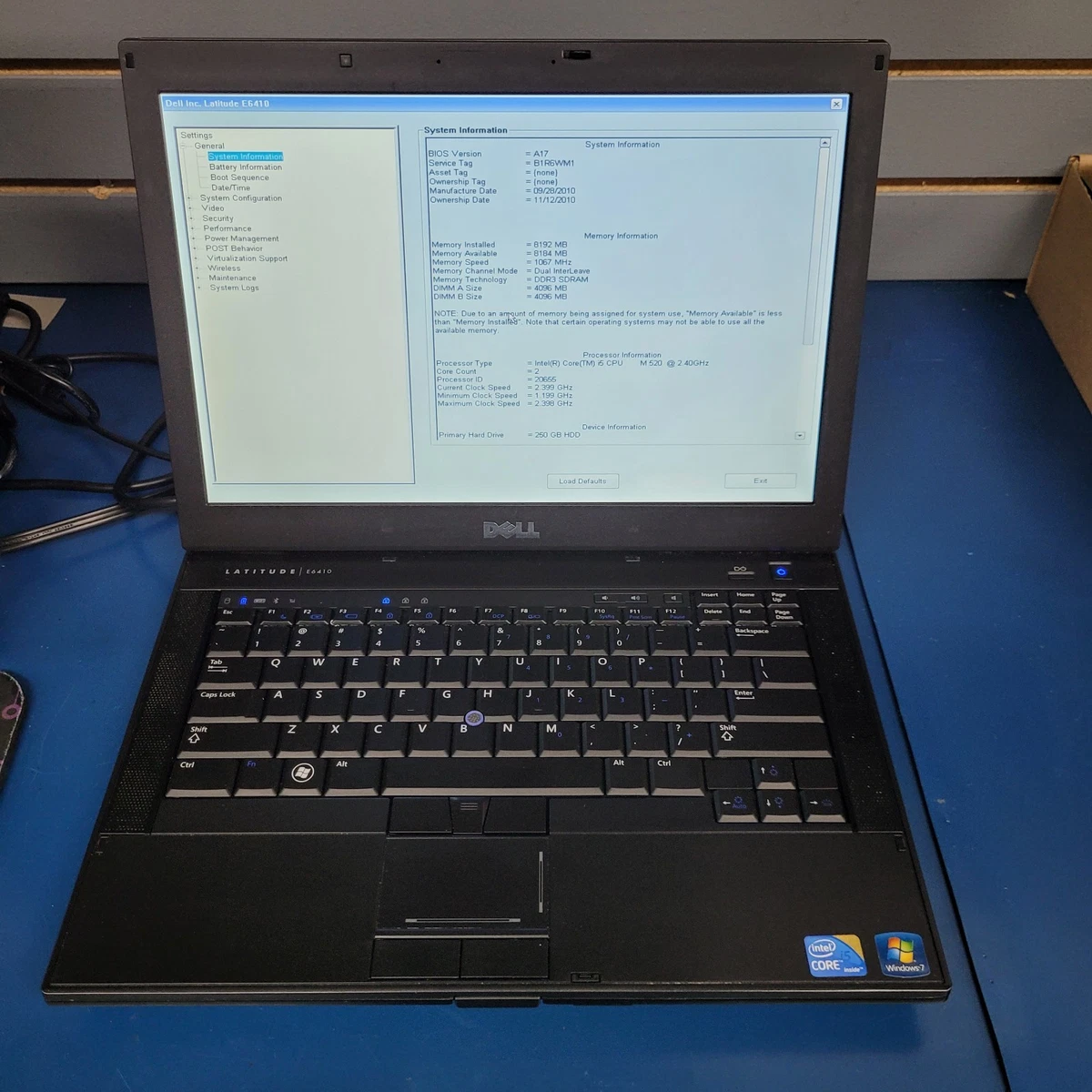 Dell Latitude E6410 i5-520M / Ram 4GB / SSD 128GB / Màn 14.1″ LED / VGA