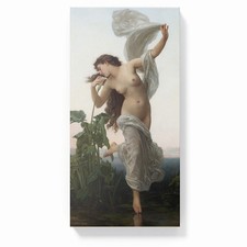 Quadro Donna Nudo Artistico Bouguereau |Q1596|Stampa su Tela Arte Classica Decor