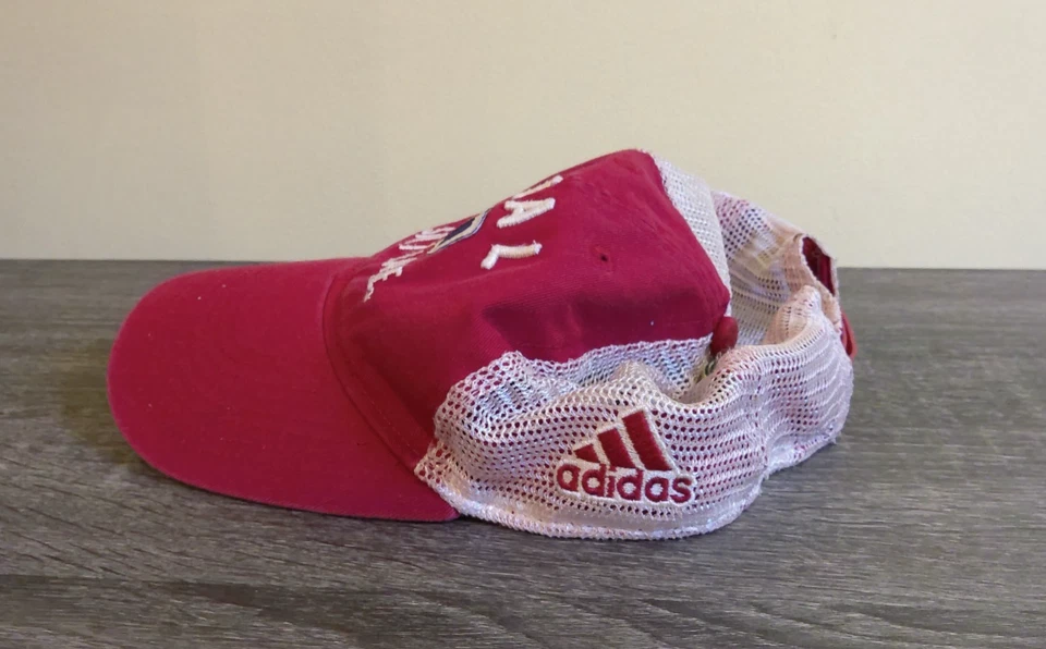 Real Salt Lake MLS Adidas Trucker Hat Red White Mesh Snapback One Size - Image 2 of 4