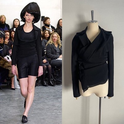 Junya Watanabe Comme des garcons Woman s Black Sheer Jacket Made in Japan