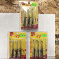 3CT Strike King Homing Minnow 3in 1/4oz Swimbait Ghost Shad Plastic 3-Pack