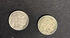 US Buffalo Nickel Lot: 1913 T1I & 1914 Nice Horns