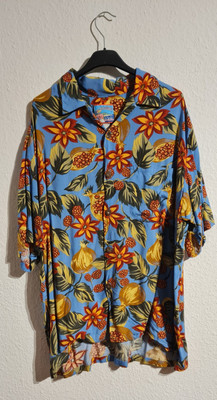 Joe Kealoha's Colorful Aloha Hawaiian Floral Tropical Short Sleeve Shirt