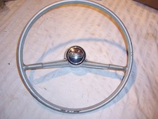 1957 Chevy 150 Steering Wheel And Horn Button Nice