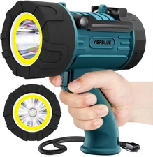 Rechargeable Spotlight Floodlight Combo High High Lumen LED, IP67 Waterproof Spo