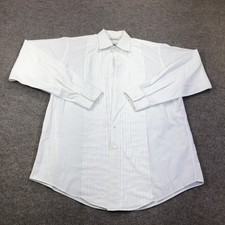 Brooks Brothers Tuxedo Dress Shirt Mens 15.5 White Pleated Bib French Cuff