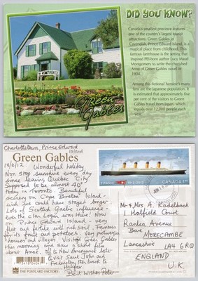 x03115 Green Gables Cavendish Prince Edward Island Kanada Postkarte 2012 Briefmarke