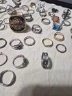 Huge Bulk Ring Lot Vintage to Modern Costume Jewelry Estate Sale All SZ UNTESTED
