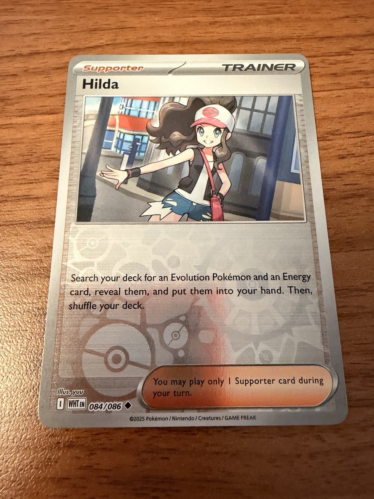 Hilda 84/86 SV White Flare Reverse Holo Card Pokemon TCG NM Pack Fresh