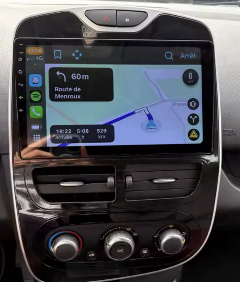 Autoradio Android per Renault Clio 4 (2012-2016) Wireless Carplay 1+32gb Nero - Immagine 3 di 3