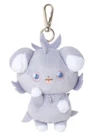Pokemon Official Plush Doll POKEPEACE Espurr 8cm Key chain Bag Charm Soft