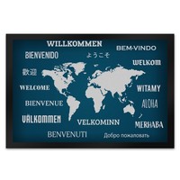 Willkommen In Verschiedenen Sprachen FußMatte XL Mit Motiv FußMatte Fussmatte