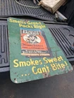 RARE ORIGINAL VINTAGE SIR WALTER RALEIGH SMOKING TOBACCO  TIN SIGN
