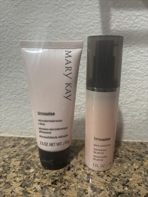 Mary Kay Timewise Microdermabrasion Plus Set 1oz Pore Minimizer 2.5oz Refine New