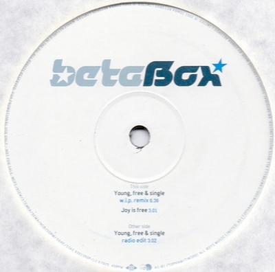 Betabox - Young, Free & Single - UK Promo 12'' Vinyl - 2001 - Jive