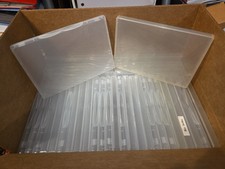 Stampin Up Plastic Clear Mount Stamp Storage Cases 7 1/2"x5 1/4"x5/8" Lot of 35