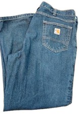 Carhartt FR 280-83, Work 38X30 Flame Resistant APTV 17 Men's Jeans , Blue