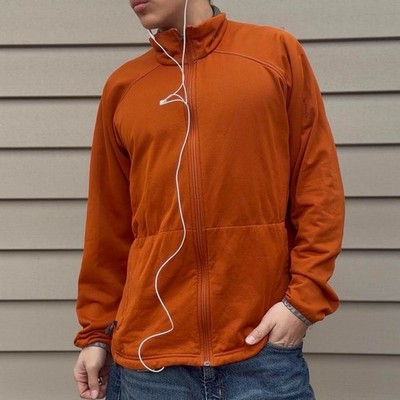 Salomon Burnt Orange Gorpcore Full-Zip Hiking Fleece - Essential