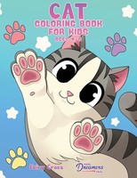 Cat Coloring Book For Kids Ages 4-8 Cute And Adorable Cartoon Cats And Kittens