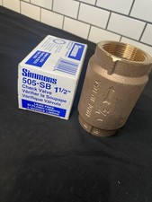 Simmons 1-1/2 In. Silicon Bronze Lead Free Check Valve 505-SB