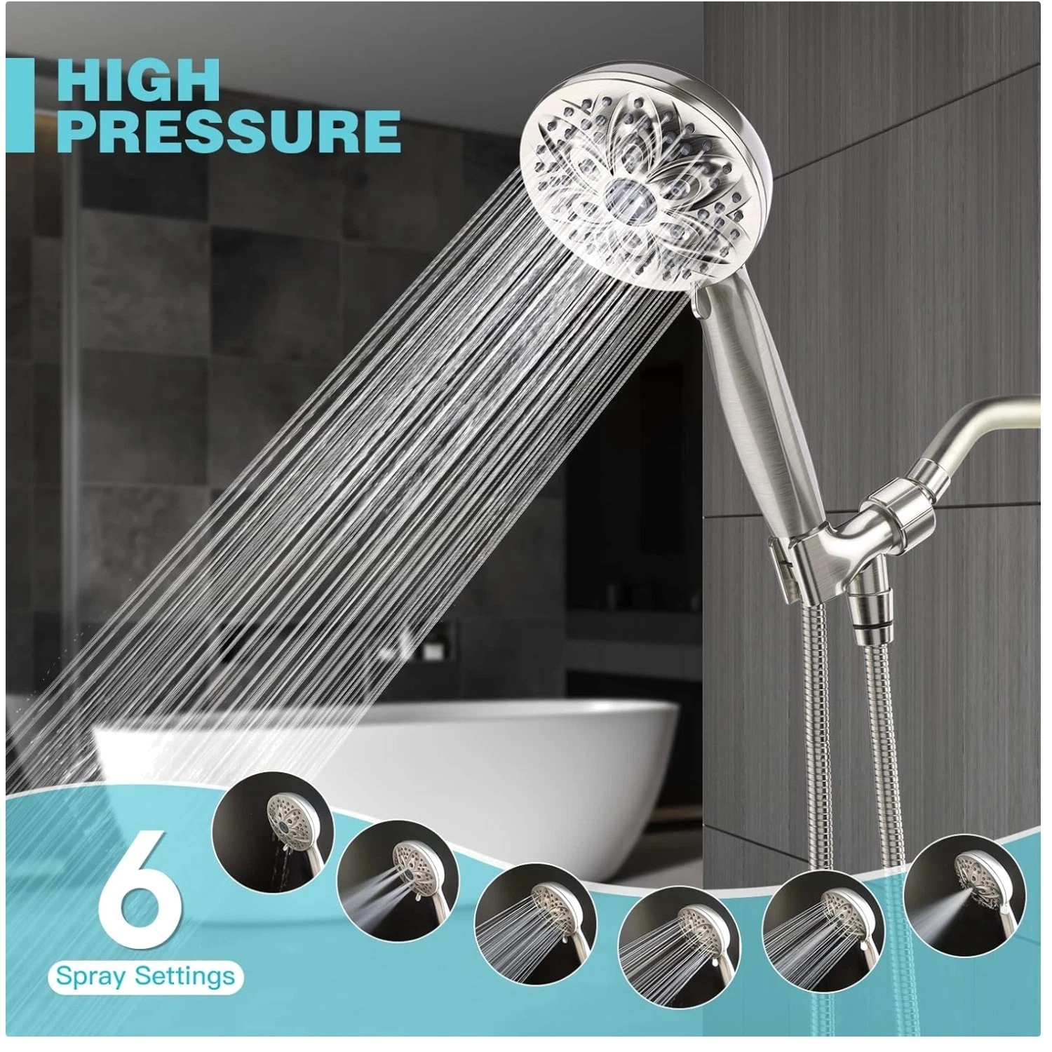Quick Installation Universal Shower Head Replacement
