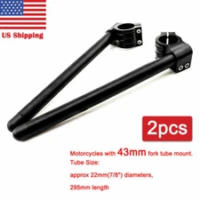 43MM 1" Riser Clip On Handlebars for Honda CBR600 F4 1999-2000 F4I 2001-2007 06