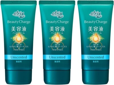 SET 3 PACKS Atrix Beauty Charge Unscented Hand Cream 80G Made in Japan