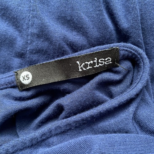 Mini abito Krisa Revolve blu navy scollo a V schiena a V taglia XS - Foto 8 di 8