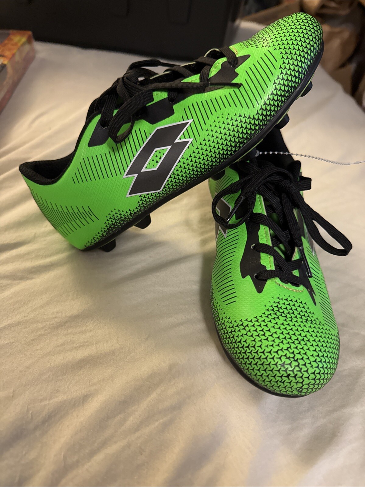 Tacchetti calcio Lotto Youth taglia 5 Sector 8352YGNBK verde nero