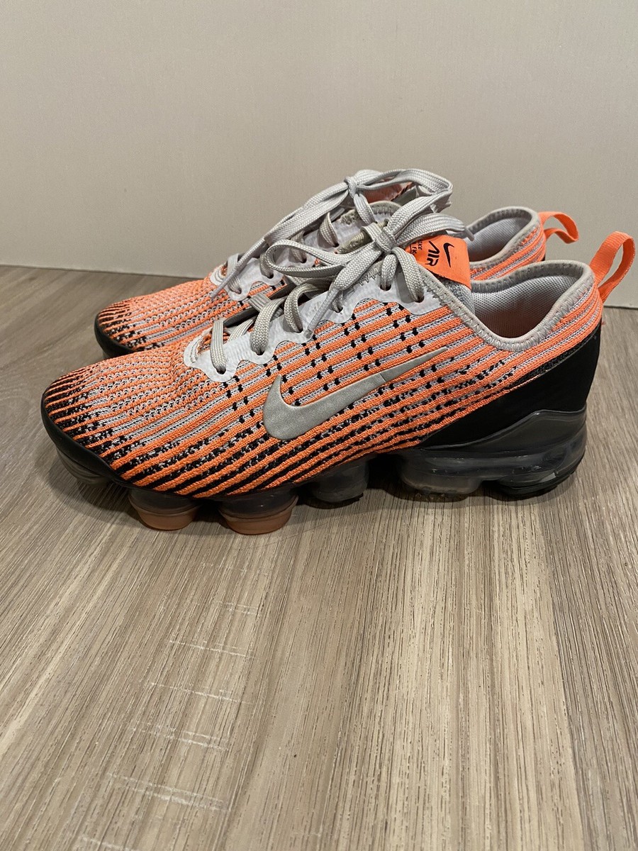 grey and orange vapormax flyknit