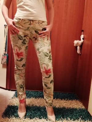 pantaloni donna Roy Rogers fantasia floreale taglia 30 | eBay